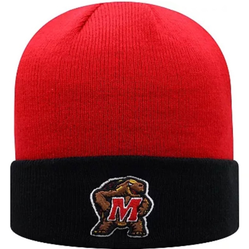 NWT Mens Top of the World Maryland Terrapins Cuffed Knit Hat winter Beanie